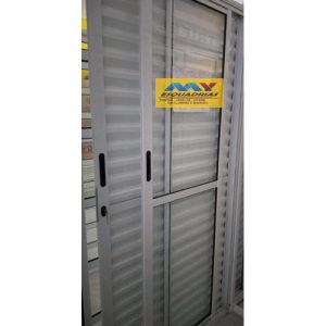 PORTA BALCAO ALUMINIO BRANCO LINHA 25