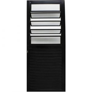 PORTA DE GIRO ALUMINIO PRETO LINHA 25 MODELO , PALHETA, SOCIAL E BASCULANTE