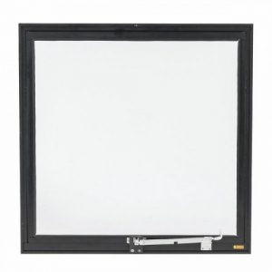 VITRÔ MAXIM-AR UMA SEÇÃO VIDRO MINI BOREAL LINHA MODULAR ALUMÍNIO PRETO