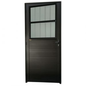 PORTA LAMBRIL BASCULANTE E SOCIAL EM ALUMÍNIO PRETO