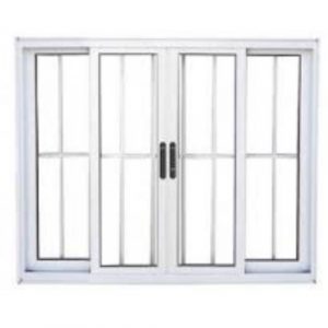 VITRÔ DE CORRER 4 FOLHAS COM GRADE - LINHA PREMIUM