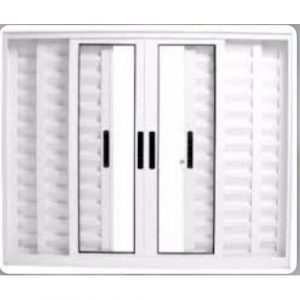 VENEZIANA 6 FOLHAS SEM GRADE ALUMINIO BRANCO/BRILHANTE - LINHA PREMIUM