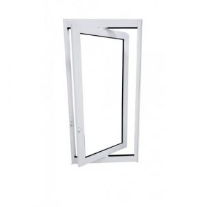 CAPELINHA ALUMÍNIO BRANCO VIDRO INTEIRO