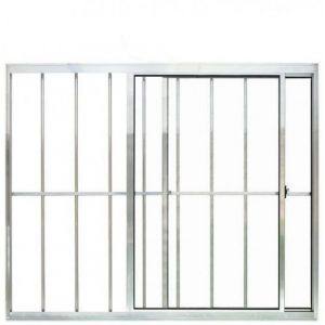 VITRÔ DE CORRER 2 FOLHAS C/GRADE LINHA NORMATIZADA - ALUMÍNIO BRILHANTE