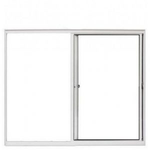 VITRÔ DE CORRER 2 FOLHAS SEM GRADE LINHA NORMATIZADA - ALUMÍNIO BRANCO