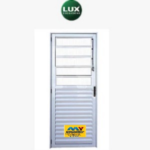 PORTA BASCULANTE, PALHETA E SOCIAL ALUMÍNIO BRANCO – LINHA NORMATIZADA LUX